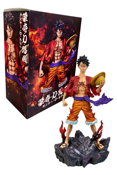 Anime One Piece Luffy Figürü 24 Cm Alk5258 - Resim 6