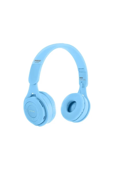 Phixi Kablosuz Kafaüstü Kulaklık Bluetooth Wireless 5.0V Mikrofonlu HD Ses ürün görseli 1