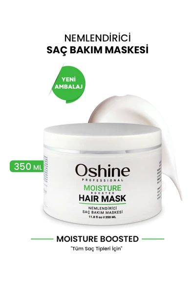 OSHİNE Kuru Ve Mat Saçlar Için Yoğun Nemlendirici Saç Bakım Maskesi, Moisture Hair Mask, 350ml ürün görseli 1