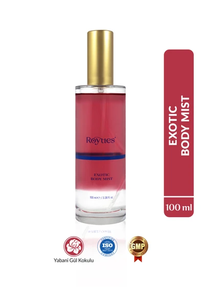 ROYUES Vücut Spreyi - Kadın Vücut Spreyi Egzotik Gül Aromalı 100ml ürün görseli 1