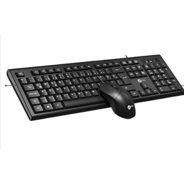 Lenovo Lecoo Kw200 Kablosuz Klavye & Mouse Set Siyah ürün görseli 1
