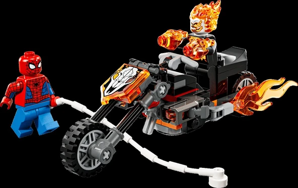 Lego Marvel Spider-Man vs. Ghost Rider Motorcycle 76335 - Resim 2