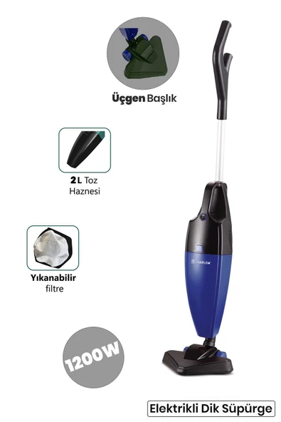 Erdem Store 2ın1 Dikey Ve Elde Elektrikli Süpürge 2 Litre Hazneli 800w Yıkanabilir Filtreli ürün görseli 1