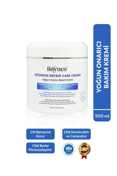 ROYUES Cica Krem Yoğun Nemlendirici ve Onarıcı Cilt Bakım Kremi, Intensive Repair Care Cream 500 ml ürün görseli 1