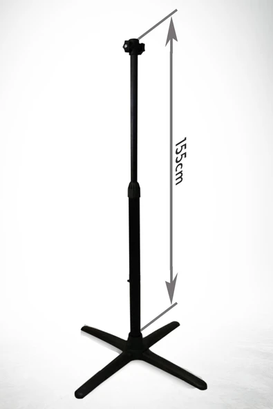 Merttuğ Çok Amaçlı Lüx Alüminyum Çelik Stand Isıtıcı Ayak Teleskopik Ayarlamalı 155cm ürün görseli 1