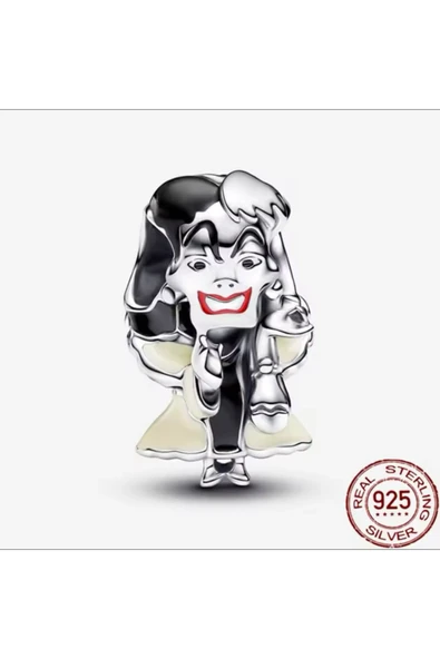 Lovecharm Gümüş Disney Kötüler Cruella de Vil Charm ürün görseli 1