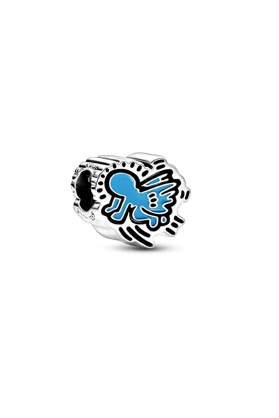 POSEİDONS JEWELLERY Keith Haring™ X Radiant Angel Charm ürün görseli 1