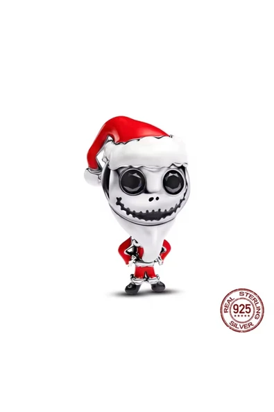 Lovecharm Gümüş Noel Gecesi Kabusu Jack Skellington Charm ürün görseli 1