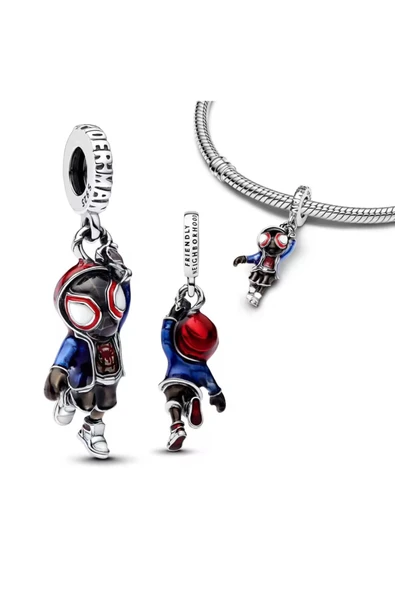 Lovecharm S925 Marvel Spider-Man Miles Morales Sallantılı Charm ürün görseli 1