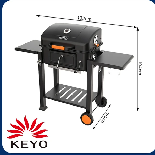 KEYO 145 KÖMÜRLÜ MANGAL - Resim 6