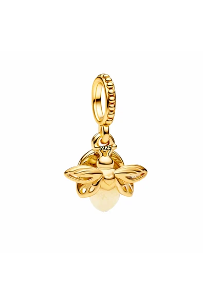 Lovecharm Gold Renk Gümüş Fosforlu Ateşböceği Charm ürün görseli 1