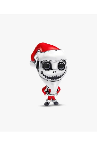 POSEİDONS JEWELLERY S925 Ayar Disney Noel Gecesi Kâbusu Jack Skellington Charm ürün görseli 1