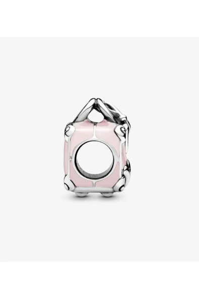 POSEİDONS JEWELLERY Pembe Valiz Charm s925 Ayar Gümüş ürün görseli 1