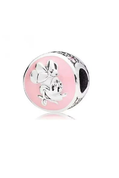 Lovecharm Pembe Zirkon Taşlı Minnie Mouse Charm ürün görseli 1