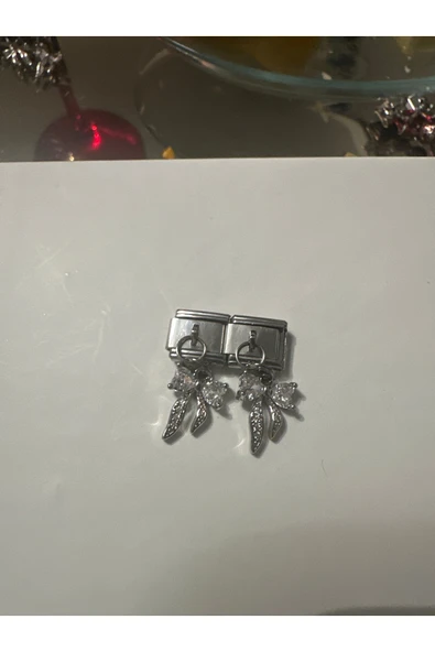Lovecharm Zirkon Taşlı Fiyonk Figürlü İtalyan Charm ürün görseli 1
