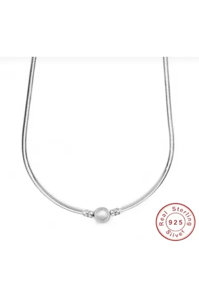 POSEİDONS JEWELLERY Poseidons Jewellery 925 Ayar Gümüş Moments Şık Kolye ürün görseli 1