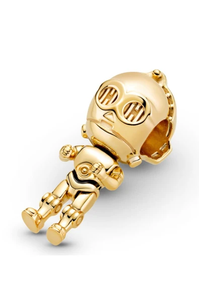 POSEİDONS JEWELLERY Star Wars™ C-3po™ Charm s925 Ayar Gold Renk Hareketli ürün görseli 1
