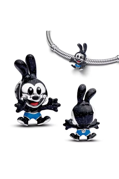 Lovecharm Gümüş Oswald Şanslı Tavşan Charm ürün görseli 1