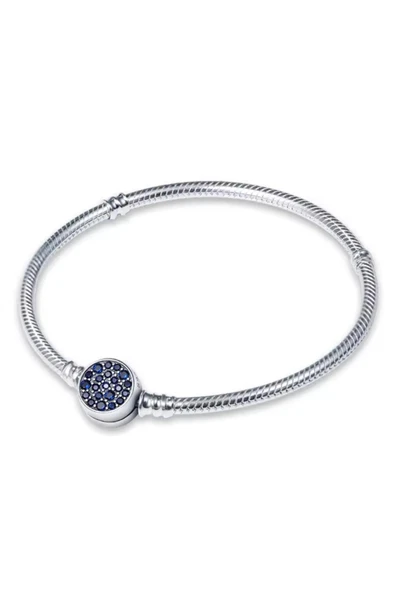 Lovecharm Gümüş Damgalı Moments Işıltılı Mavi Disk Klipsli Bileklik ürün görseli 1