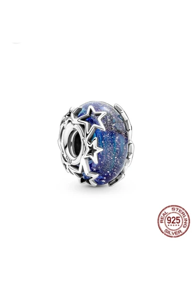 Lovecharm S925 Galaksi Mavisi ve Murano Charm ürün görseli 1