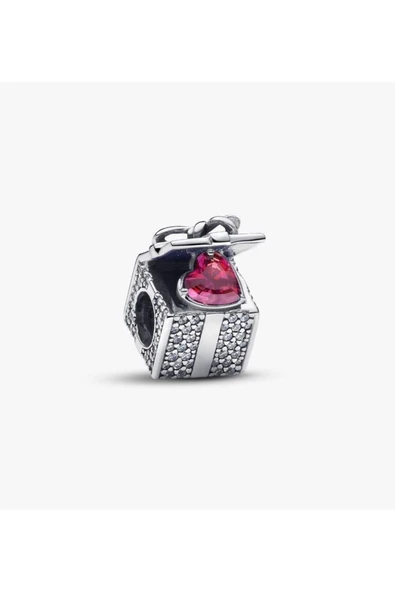POSEİDONS JEWELLERY S925 Ayar Işıltılı Hediye Kutusu Charm ürün görseli 1