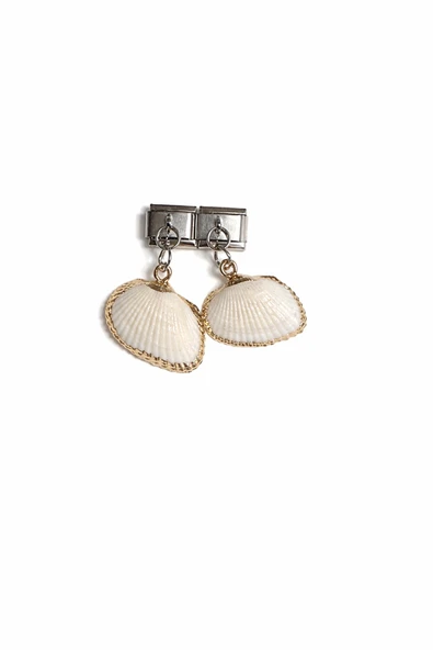 Lovecharm Deniz Kabuğu Figürlü İtalyan Charm – Çelik Bileklik Uyumlu Sallantılı Charm ürün görseli 1