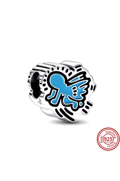 Lovecharm Gümüş Keith Haring Radiant Angel Charm ürün görseli 1