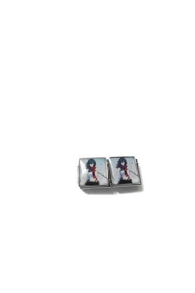 POSEİDONS JEWELLERY Anime Figürlü İtalyan Charm | Paslanmaz Çelik Bileklik Uyumlu Kare Charm ürün görseli 1