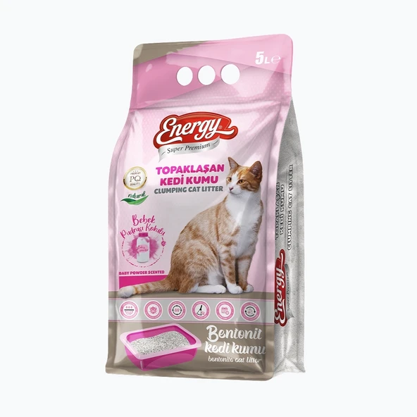 Super Premium Energy Kedi Kumu Pudra Kokulu 5 lt ürün görseli 1