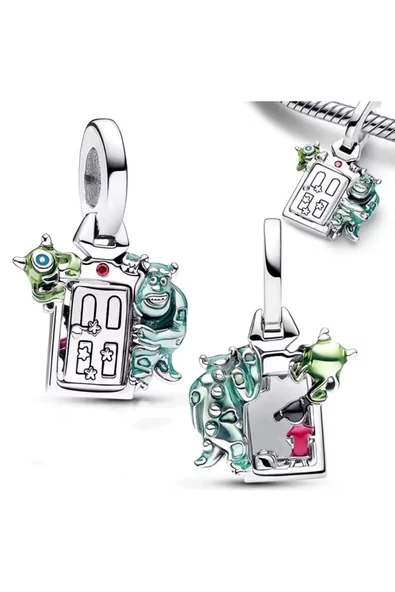 Lovecharm Gümüş Sevimli Canavarlar Kapı Charm ürün görseli 1