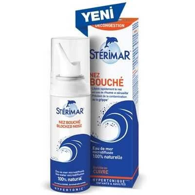 Sterimar Blocked Nose Hipertonik Deniz Suyu Tıkalı Burun Spreyi 100 ml ürün görseli 1