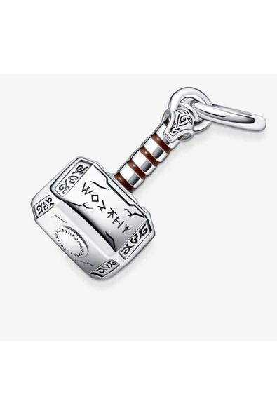 Lovecharm Gümüş Thor Çekiç Cham - Resim 3