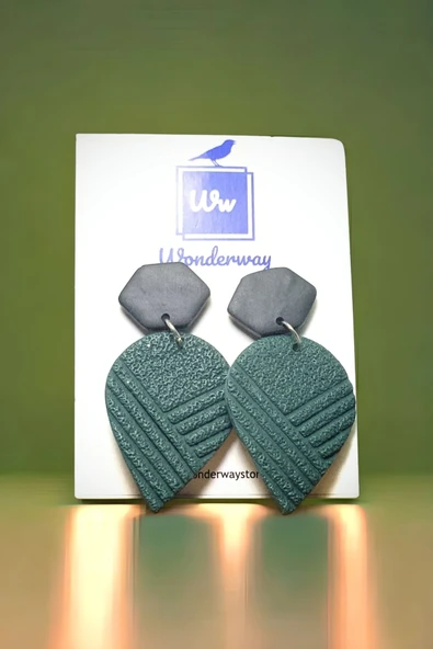 WONDERWAY Özel Tasarım El Yapımı Polimer Kil Küpe ürün görseli 1