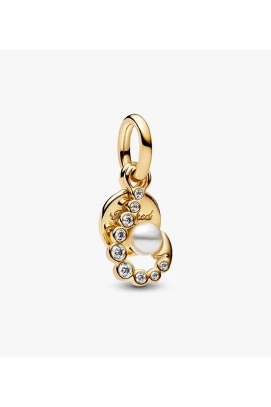 POSEİDONS JEWELLERY S925 Ayar Gold Renk Gün Doğumu Madalyon Charm ürün görseli 1