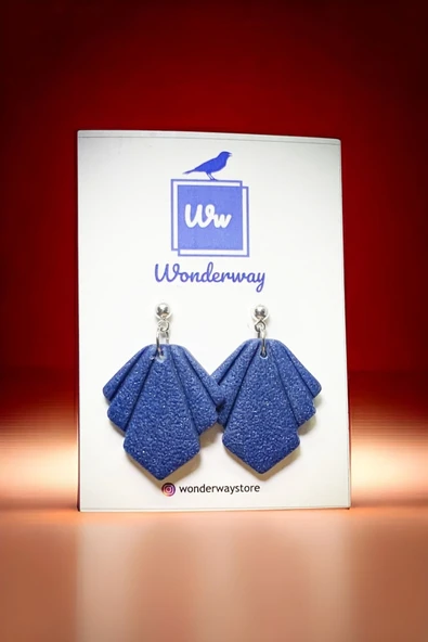 WONDERWAY Özel Tasarım El Yapımı Polimer Kil Küpe ürün görseli 1