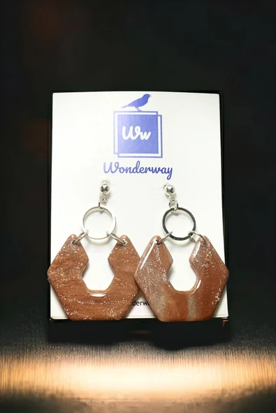 WONDERWAY Özel Tasarım El Yapımı Polimer Kil Küpe ürün görseli 1