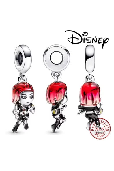 Lovecharm Gümüş Black Widow Charm - Resim 4