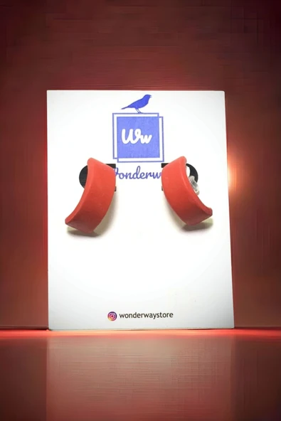 WONDERWAY Özel Tasarım El Yapımı Polimer Kil Küpe ürün görseli 1
