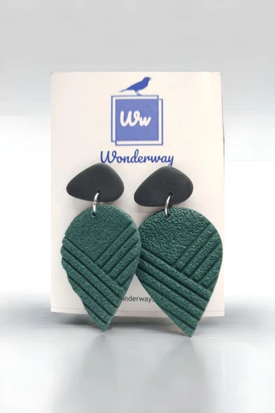 WONDERWAY Özel Tasarım El Yapımı Polimer Kil Küpe ürün görseli 1