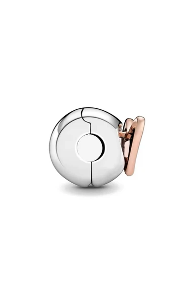 Lovecharm Gümüş Kalp Klips Charm - Resim 2