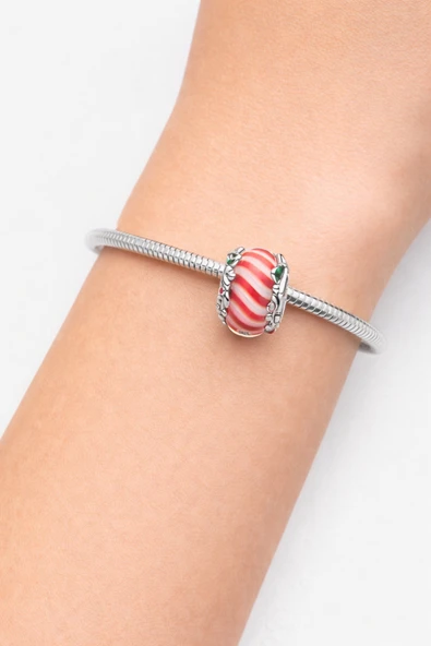 Lovecharm S925 Şeker Murano Camı Charm - Resim 3