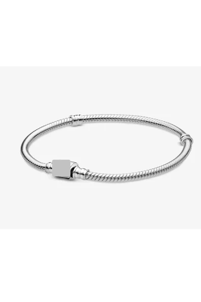POSEİDONS JEWELLERY Moments Silindir Klipsli 925 Ayar Gümüş Bileklik ürün görseli 1