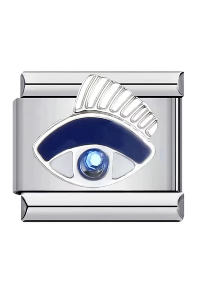 Lovecharm Nazar Boncuğu Paslanmaz Çelik İtalyan Charm ürün görseli 1