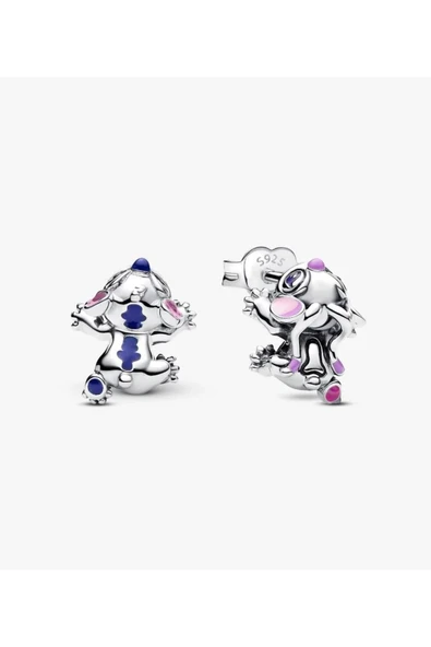 POSEİDONS JEWELLERY S925 Ayar Disney Stitch ve Angel Çivi Küpeler ürün görseli 1