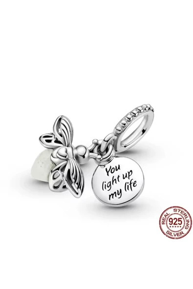 POSEİDONS JEWELLERY S925 Ateşböceği Karanlıkta Parlayan Sallantılı Charm ürün görseli 1