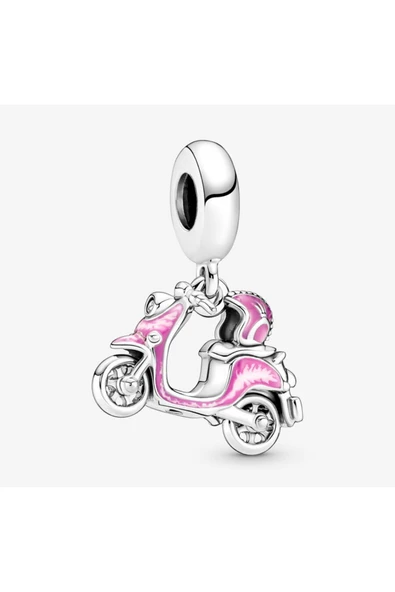 POSEİDONS JEWELLERY Pembe Scooter Sallantılı Charm ürün görseli 1