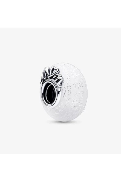 Lovecharm Işıltılı Beyaz Murano Cam Mum ürün görseli 1
