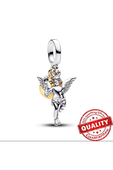 POSEİDONS JEWELLERY Aşk Tanrısı Sallantılı Gümüş Charm s925 Gümüş ürün görseli 1