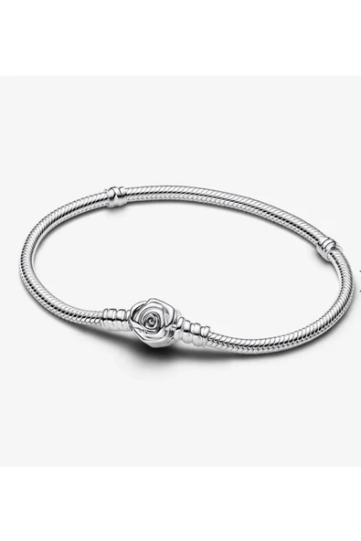 Lovecharm Moments Açan Gül Klipsli Yılan Zinciri Bileklik ürün görseli 1