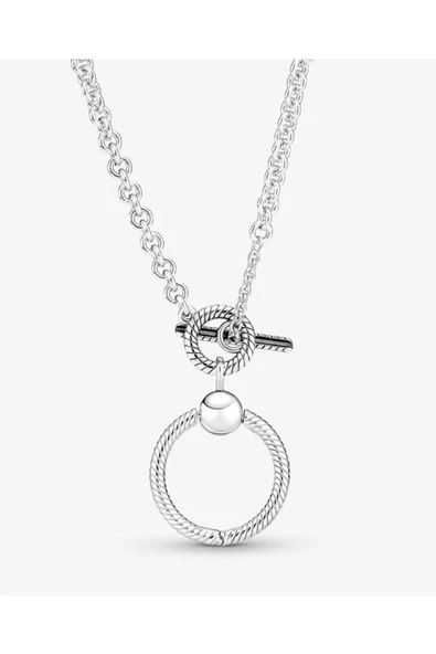 Lovecharm S925 Ayar Gümüş Tarz Moments O T-kapama Klipsli Kolye ürün görseli 1